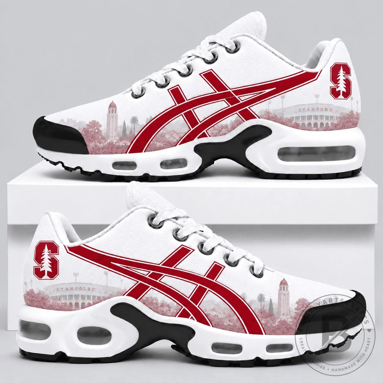 Stanford Cardinal University NCAA Team Logo Running Shoes